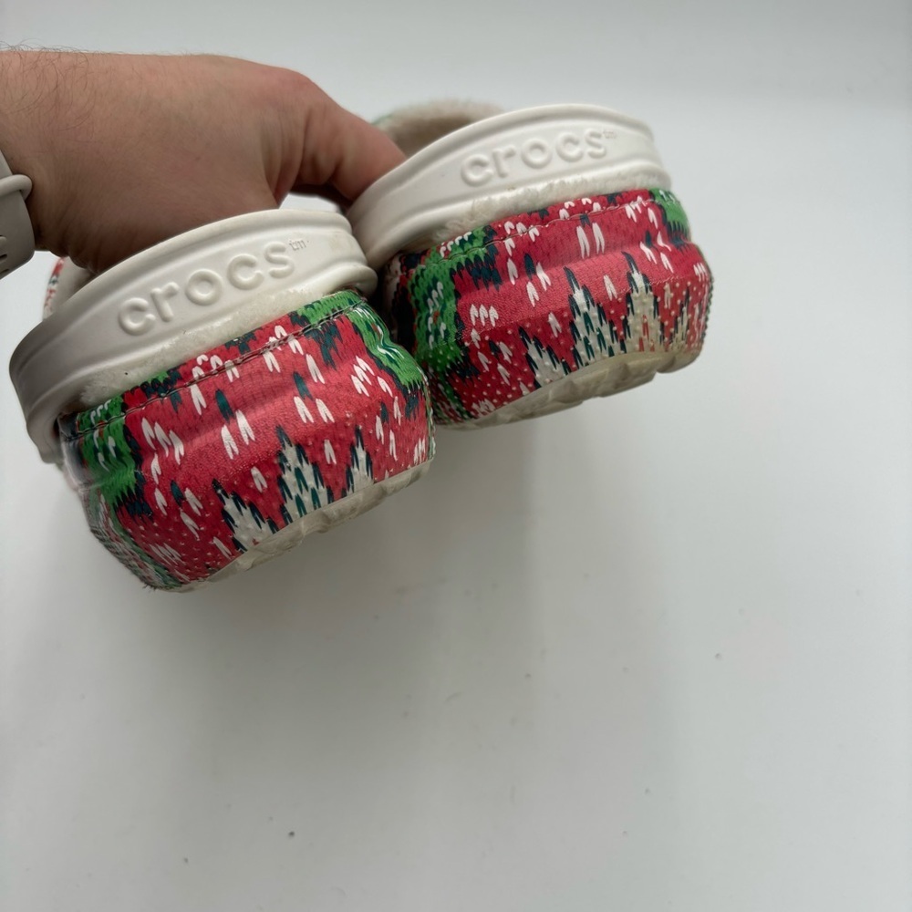 Christmas Classic Clogs Holiday Lined Winter ugly sweater W11/M9 charms - Picture 7 of 11